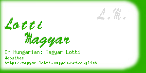 lotti magyar business card